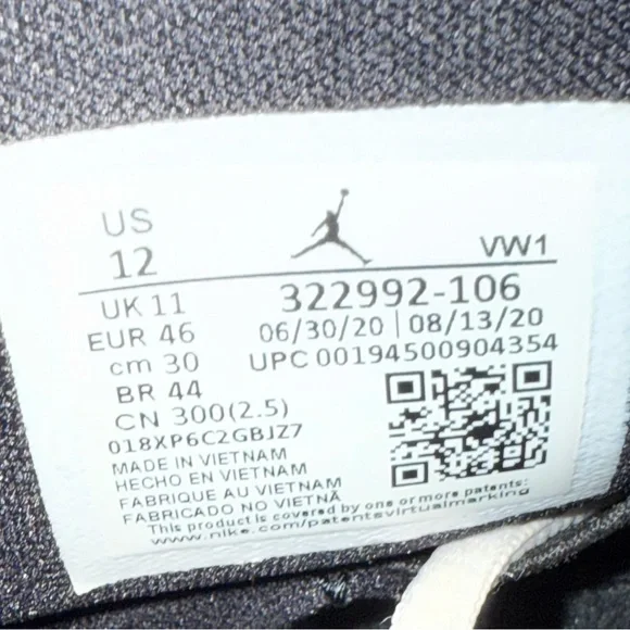 Jordan 6 Rings Carmine White Men's - 322992-106 - US Size 12 - Picture 6 of 8